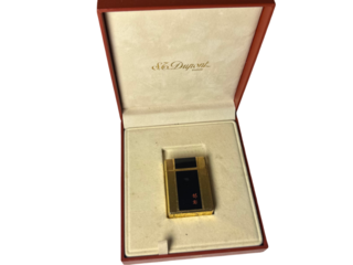 Aansteker St Dupont , Black Laquer, Goud, 2000